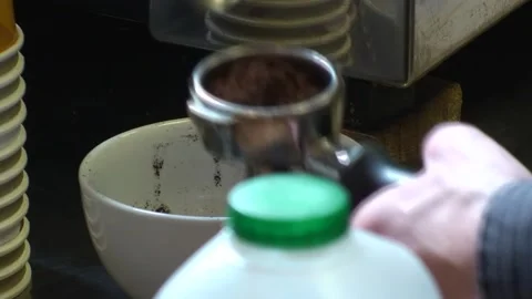 Preparing Coffee Stock Footage 145928234