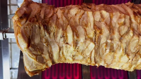 Preparing to cook Doner Kebab in restaurant Stock Footage 272943907