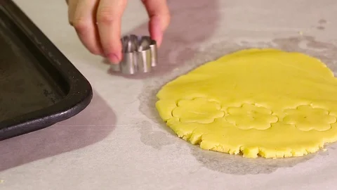 Preparing cookies for happy Eid El Fitr Stock Footage 78573357