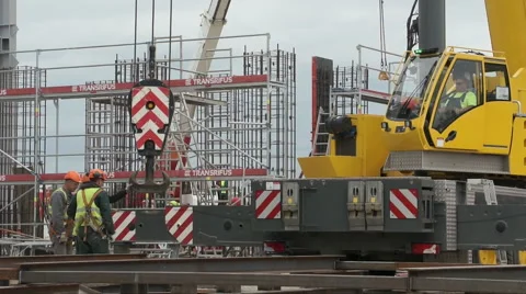 Preparing the crane Stock Footage 51353284
