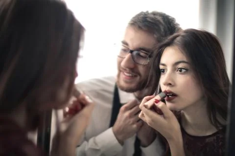 Preparing for the day Stock Photos