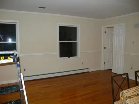 Preparing dining room for painting Stock Photos