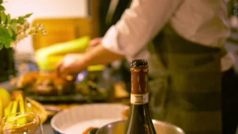 Preparing dinner Video stock 145855290