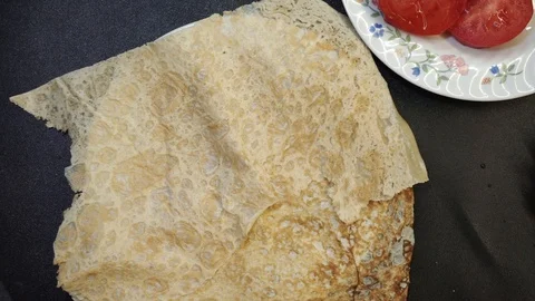 Preparing dish for lule kebabs overhead Stock Footage 103984780