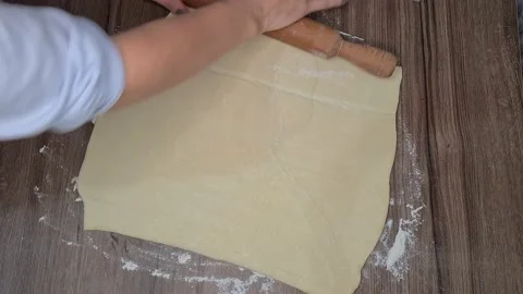 Preparing Dough For Apple Pie Stock Footage 171474271