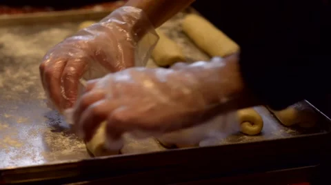 Preparing dough for baking bread Vídeos de archivo 59579991