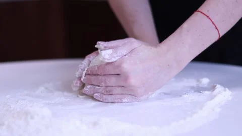 Preparing dough for baking. Cooking Stock Footage 169252718