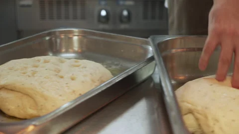 Preparing the dough for baking 스톡 동영상 163317489