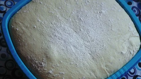 Preparing dough for baking Stock Footage 168445625