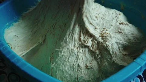 Preparing dough for baking Stock Footage 168446062