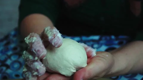 Preparing dough for baking Stock Footage 168951811