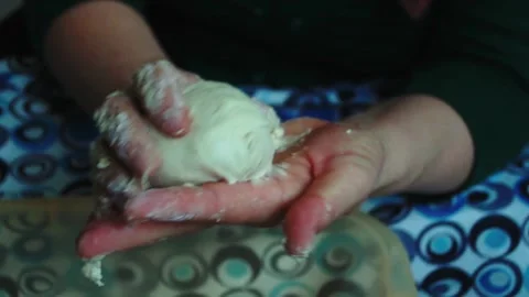 Preparing dough for baking Stock Footage 169117039