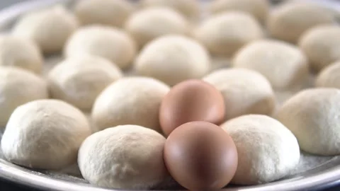 Preparing dough for baking Stock Footage 179268521