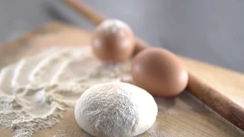 Preparing dough for baking Stock Footage 179272108