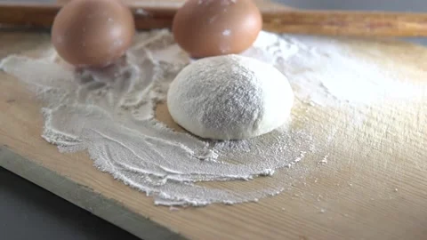 Preparing dough for baking Stock Footage 179277830