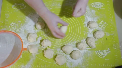 Preparing the dough for the cake Stock Footage 167260933