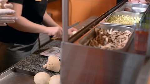 Preparing dough Stock Footage 86276106