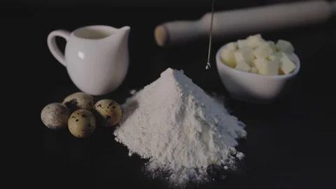 Preparing dough Stock Footage 100364431