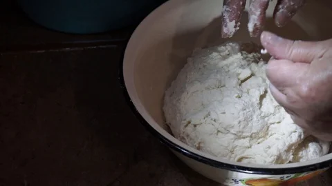 Preparing dough Stock Footage 106197411