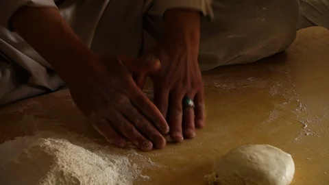Preparing the dough Stock Footage 106315043