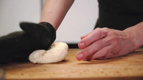 Preparing the dough. Stock Footage 147165501