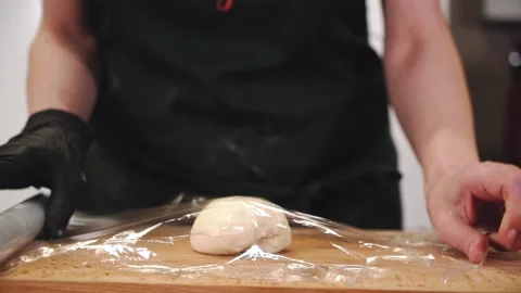 Preparing the dough. Stock Footage 147165518
