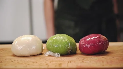 Preparing the dough. Stock Footage 147165542