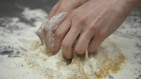Preparing the dough 库存影片 147267239