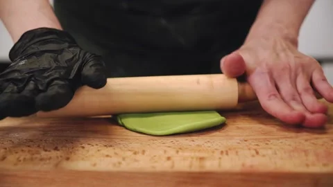 Preparing the dough Stock Footage 147306610