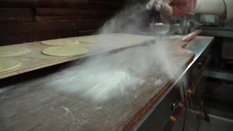 Preparing Dough in Kitchen Stock Footage 318310082