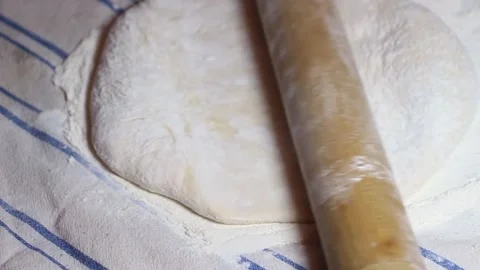 Preparing dough on the table Stock Footage 330675859
