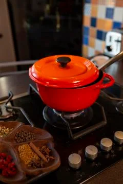 Preparing a drink, healthy, invigorating, mulled wine, grok Stock Photos