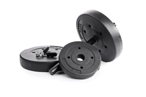 Preparing dumbbells Stock Photos