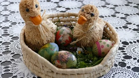Preparing For Easter 2 Stock Footage 48436895