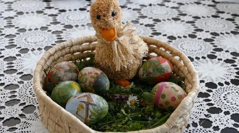Preparing For Easter 3 Stock Footage 48423154