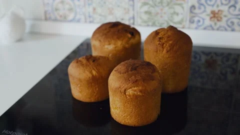 Preparing easter cakes for the holiday clous up. Easter Stock Footage 147308057