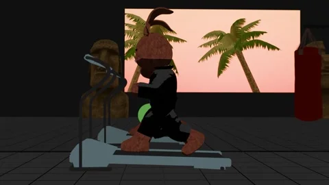 Preparing for Easter - Easter Bunny Training Season Stock Footage 306447599