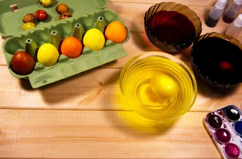 Preparing for the Easter Stock Photos