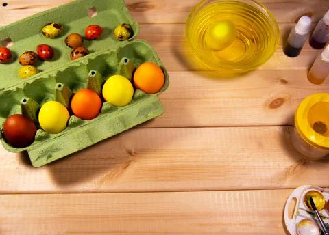 Preparing for the Easter Stock Photos