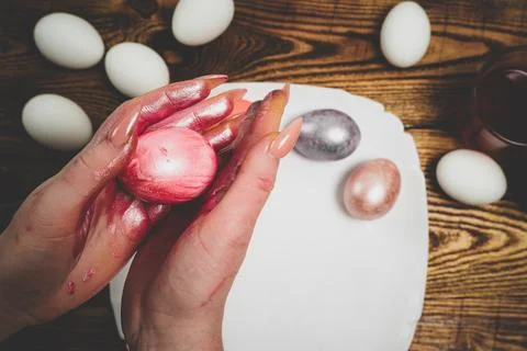 Preparing for Easter Stock Photos