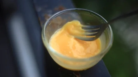 Preparing egg shaking for cooking Stock Footage 94018313