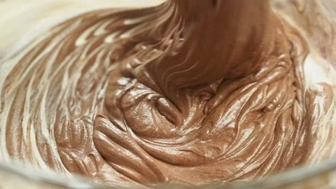 Preparing of eggless chocolate mousse. Stock Footage 194921352