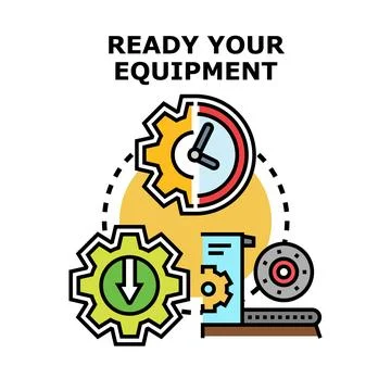Preparing equipment for business process management development 스톡 일러스트