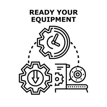 Preparing equipment for business process management development 스톡 일러스트