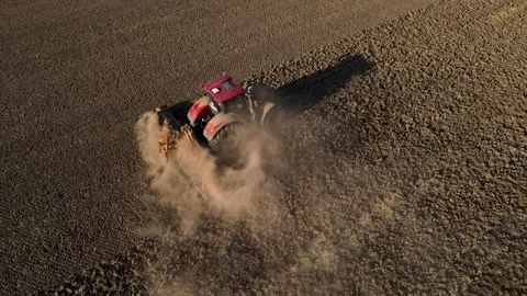 Preparing The Field For Crop Stock Footage 330878906