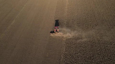 Preparing The Field For Crop Video stock 332346193