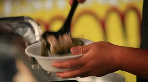 Preparing Filipino Plate Stock-Footage 55095297