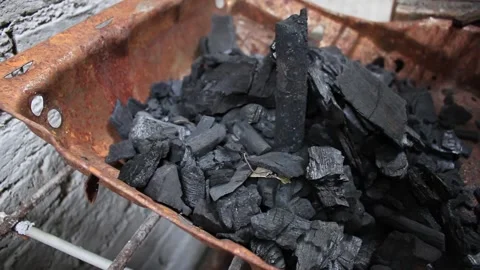 Preparing fire to light coal 스톡 동영상 131664149