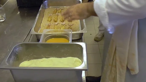 Preparing fish Stock Footage 96686237