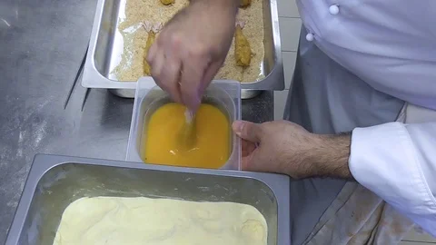 Preparing fish Stock Footage 96686503